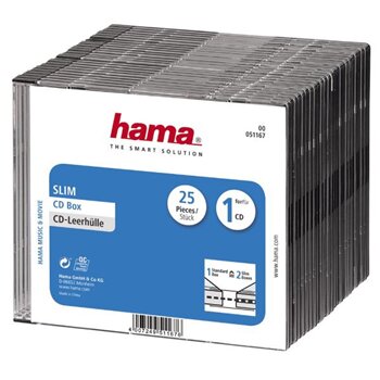 Hama Empty CD/DVD Slim Case (25) 