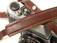 1901 Fotografi Leather Strap with Shoulder Pad