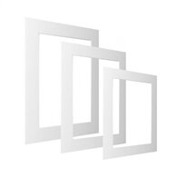 Kenro Bevel Edge Mount White 