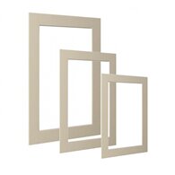 Kenro Bevel Edge Mount Ivory